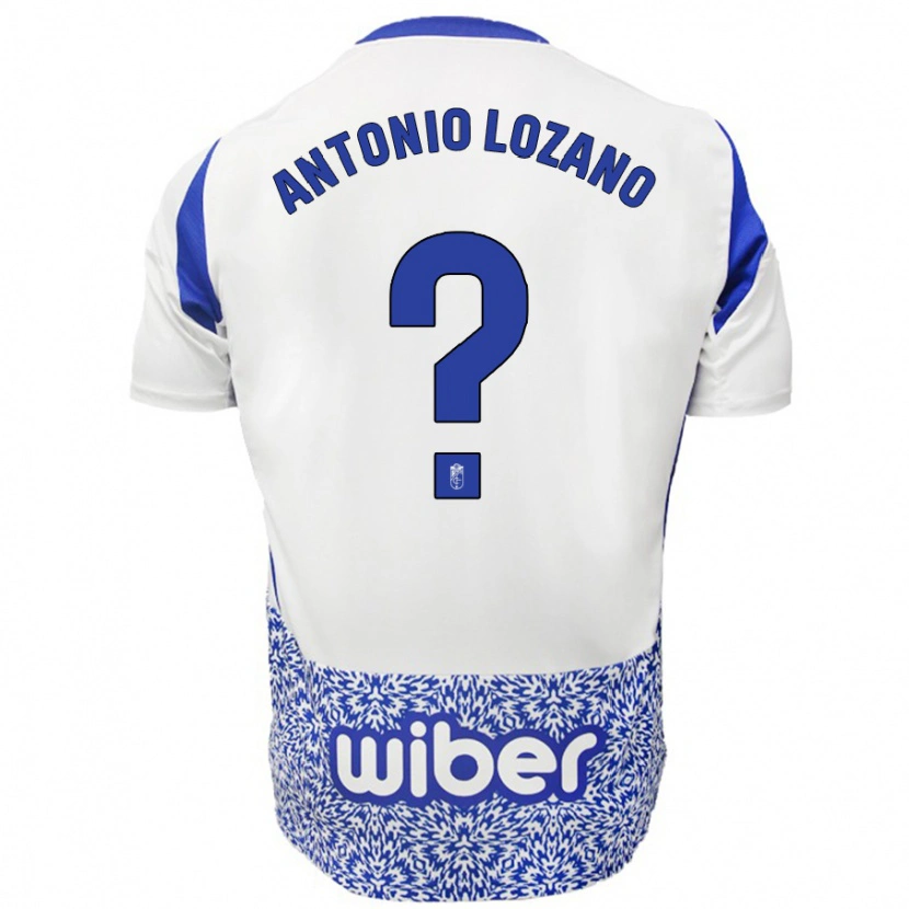 DanxenキッズJosé Antonio Lozano#0ホワイト ブルーアウェイシャツ2024/25ジャージーユニフォーム