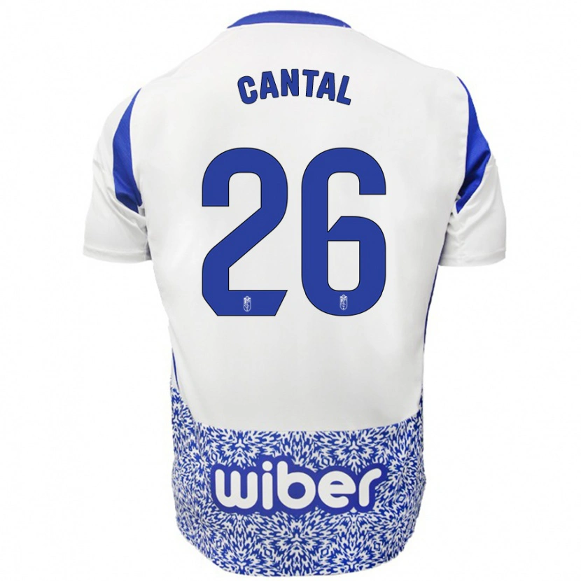 DanxenキッズPaco Cantal#26ホワイト ブルーアウェイシャツ2024/25ジャージーユニフォーム
