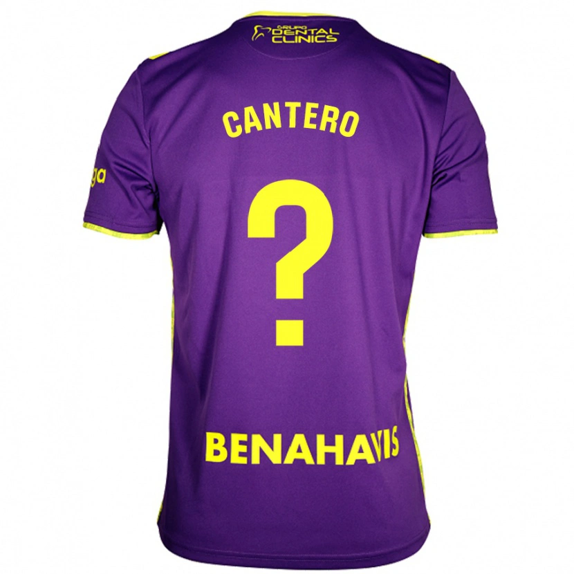 DanxenキッズJosé Cantero#0紫黄アウェイシャツ2024/25ジャージーユニフォーム