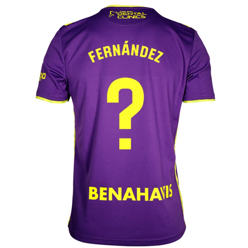 DanxenキッズJosé Fernández#0紫黄アウェイシャツ2024/25ジャージーユニフォーム