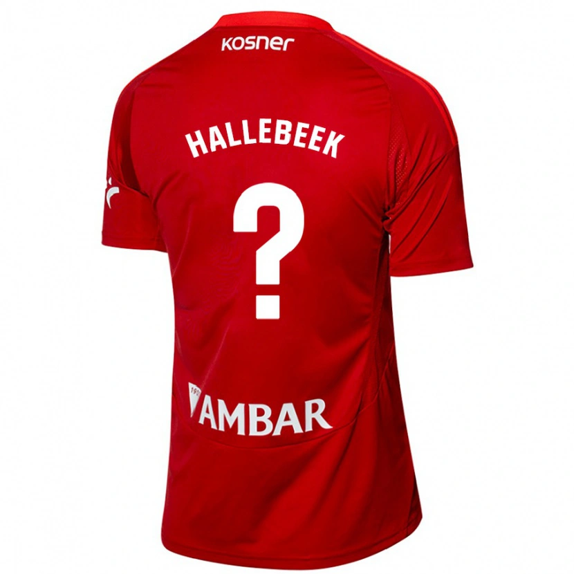 DanxenキッズBoaz Hallebeek#0ホワイト ブルーアウェイシャツ2024/25ジャージーユニフォーム