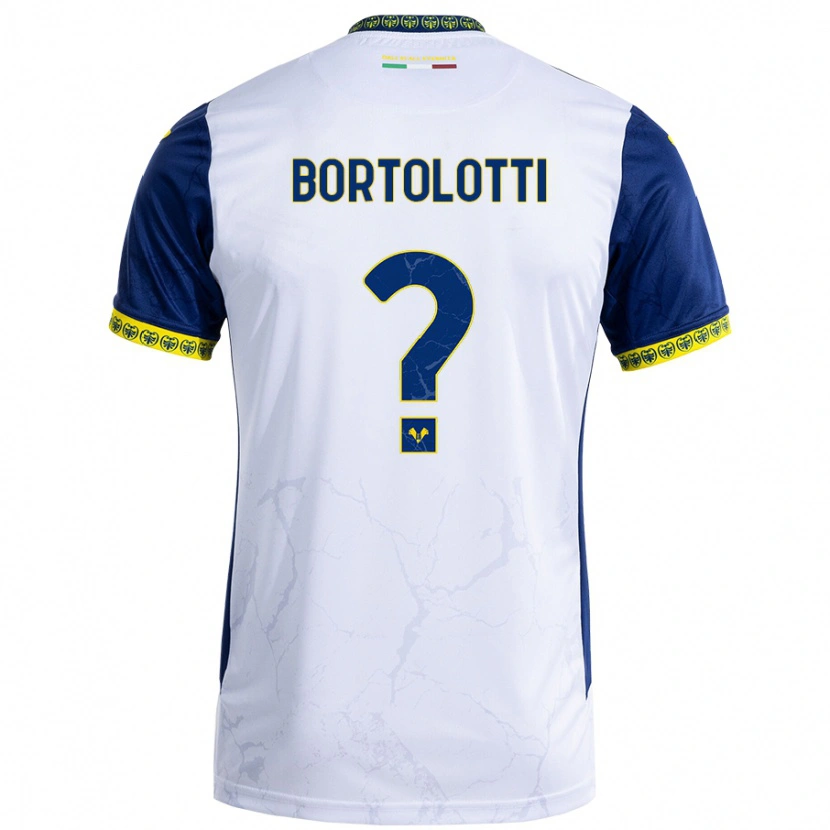 DanxenキッズMarco Bortolotti#0ホワイト ブルーアウェイシャツ2024/25ジャージーユニフォーム