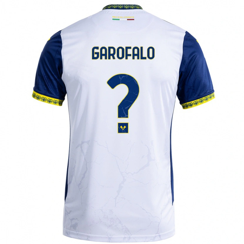 DanxenキッズLorenzo Garofalo#0ホワイト ブルーアウェイシャツ2024/25ジャージーユニフォーム