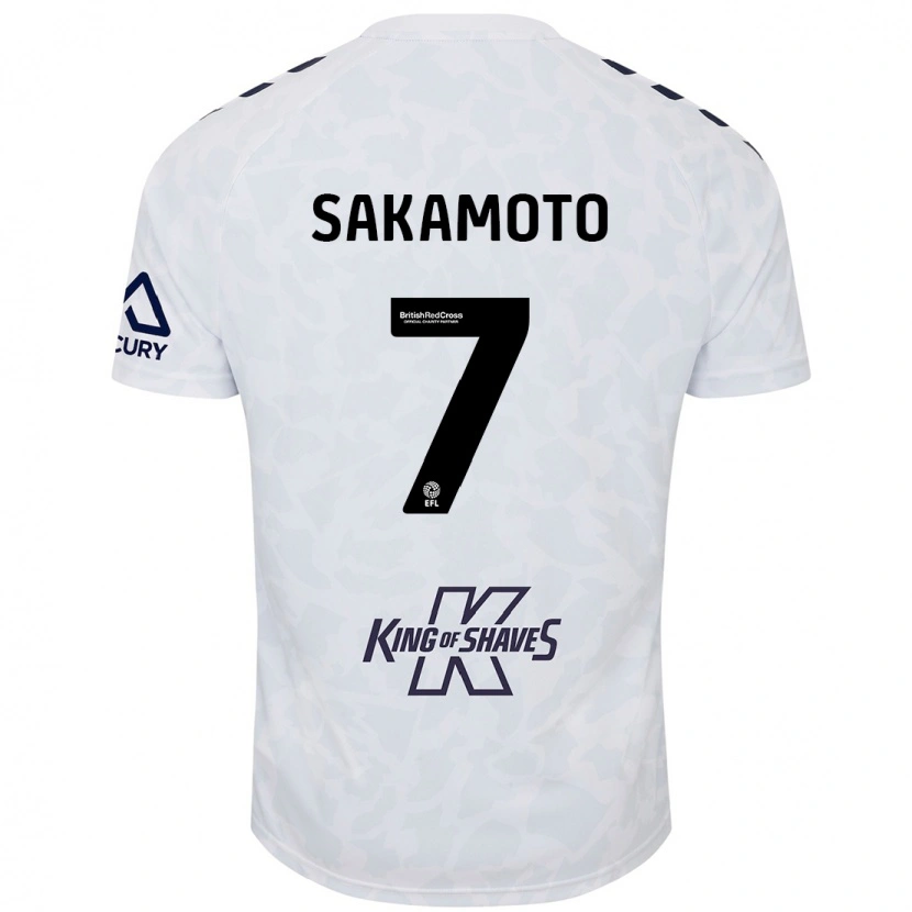 Danxenキッズ坂元達裕#7白アウェイシャツ2024/25ジャージーユニフォーム