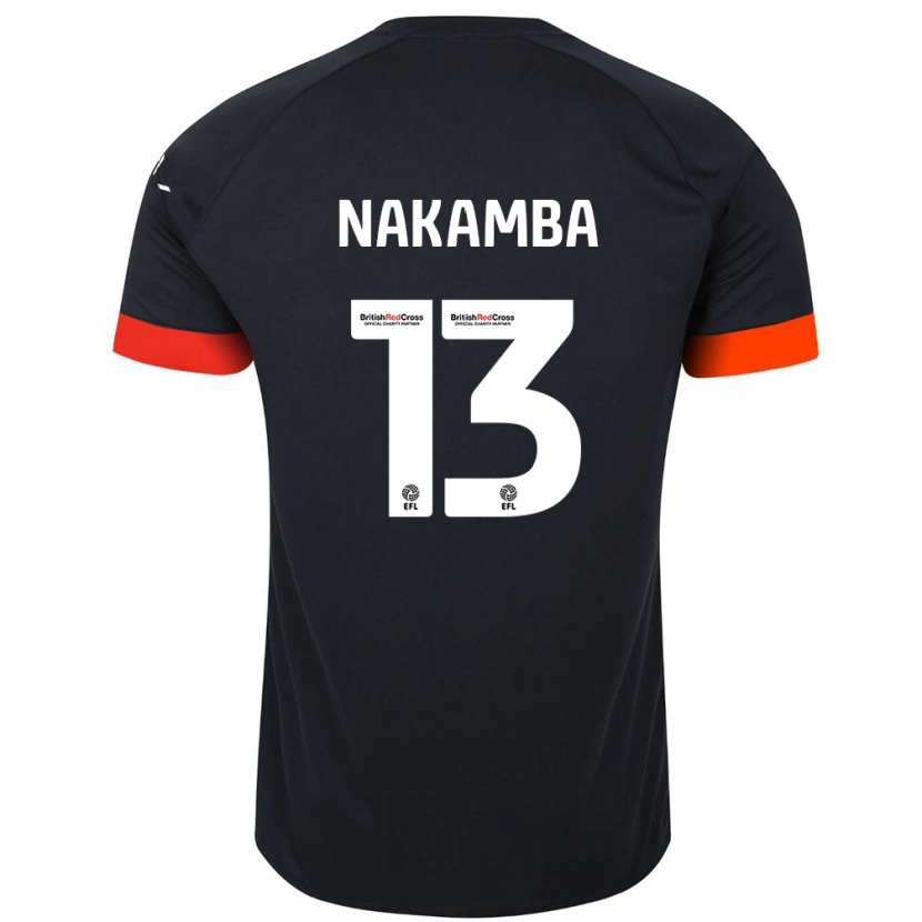 Danxenキッズマーヴェラス・ナカンバ#13黒 オレンジアウェイシャツ2024/25ジャージーユニフォーム