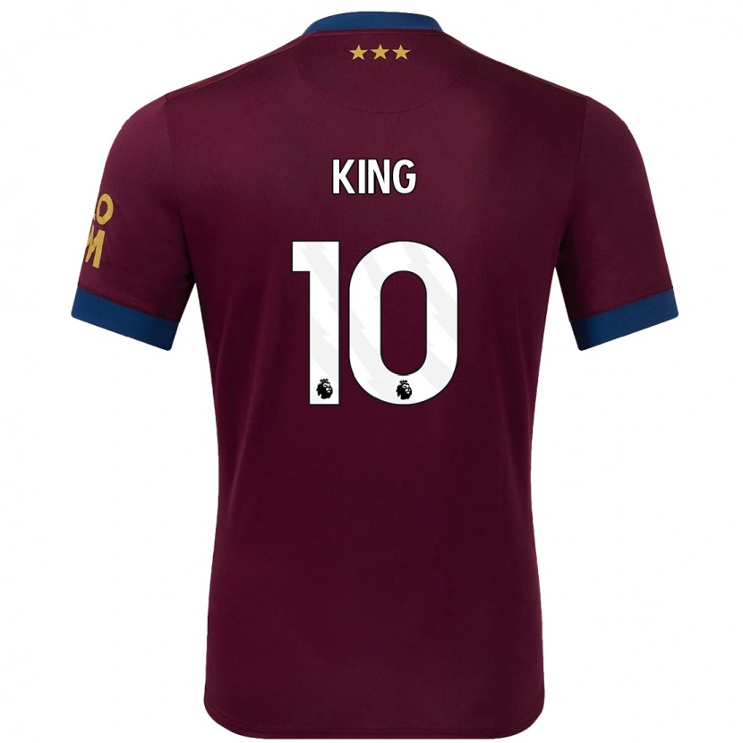 Danxenキッズエロイーズ・キング#10ブラウンアウェイシャツ2024/25ジャージーユニフォーム
