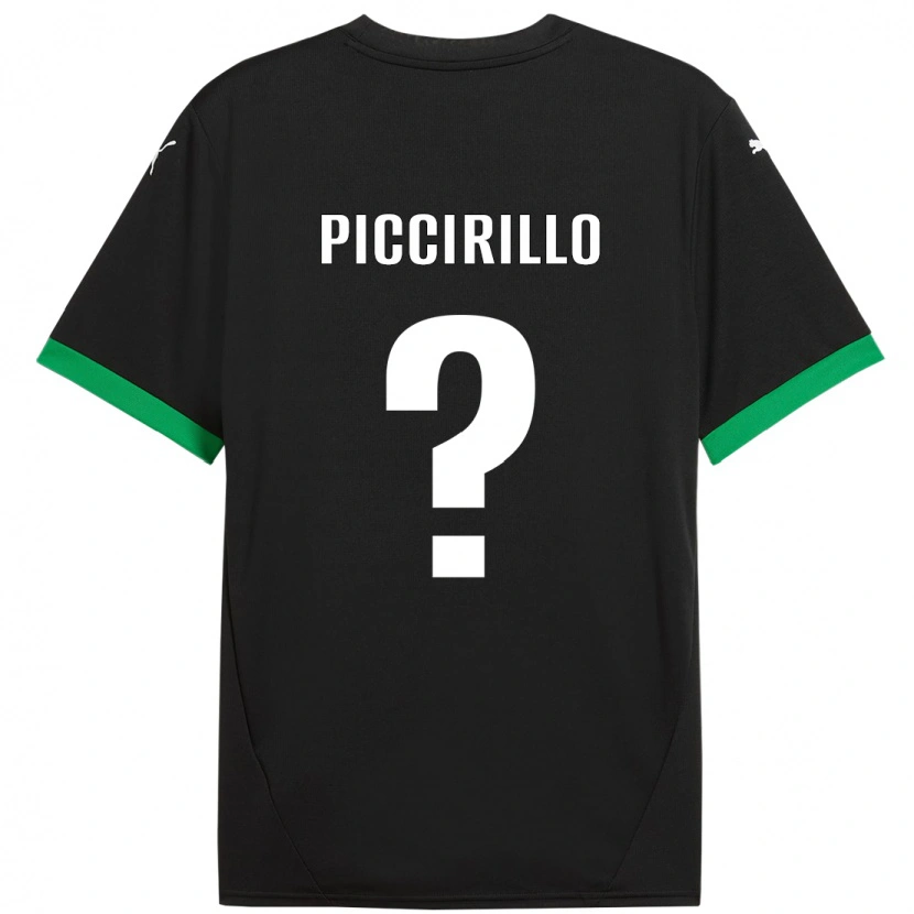 DanxenメンズMichele Piccirillo#0黒 ダークグリーンホームシャツ2024/25ジャージーユニフォーム