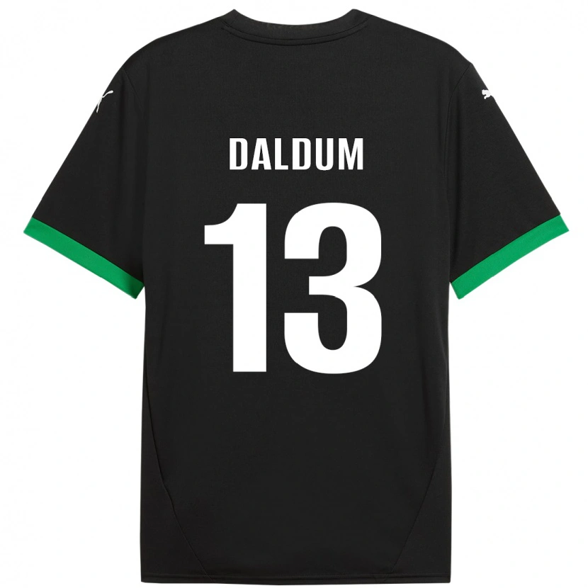 DanxenメンズSonosi Daldum#13黒 ダークグリーンホームシャツ2024/25ジャージーユニフォーム