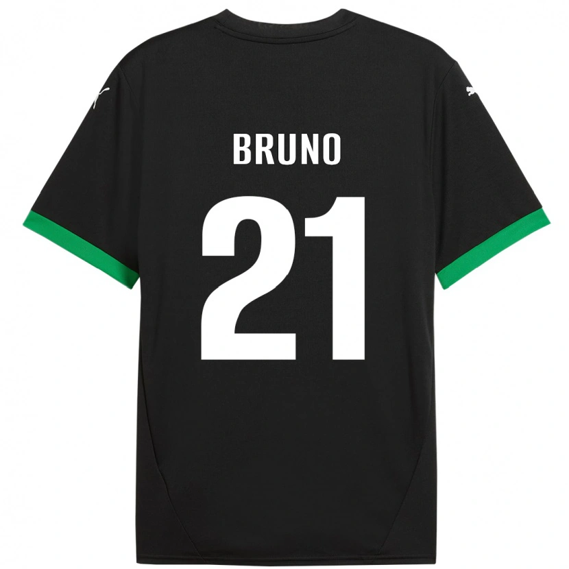 DanxenメンズKevin Bruno#21黒 ダークグリーンホームシャツ2024/25ジャージーユニフォーム
