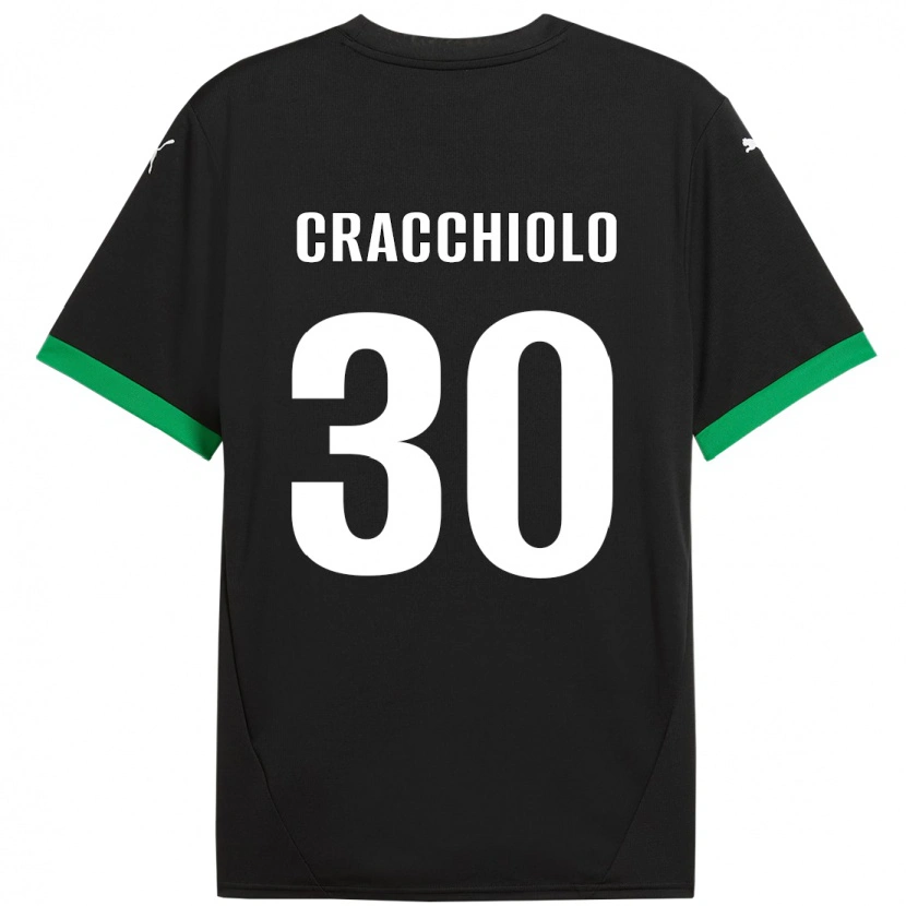 DanxenメンズLeonardo Cracchiolo#30黒 ダークグリーンホームシャツ2024/25ジャージーユニフォーム