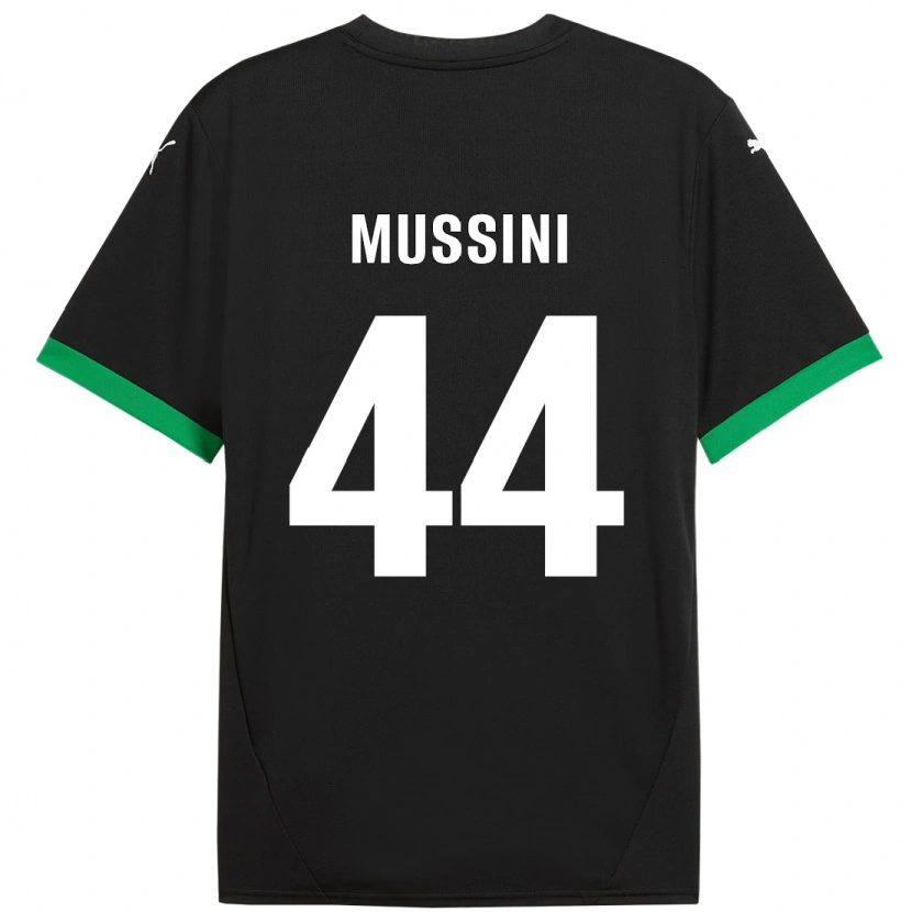 DanxenメンズAndrea Mussini#44黒 ダークグリーンホームシャツ2024/25ジャージーユニフォーム