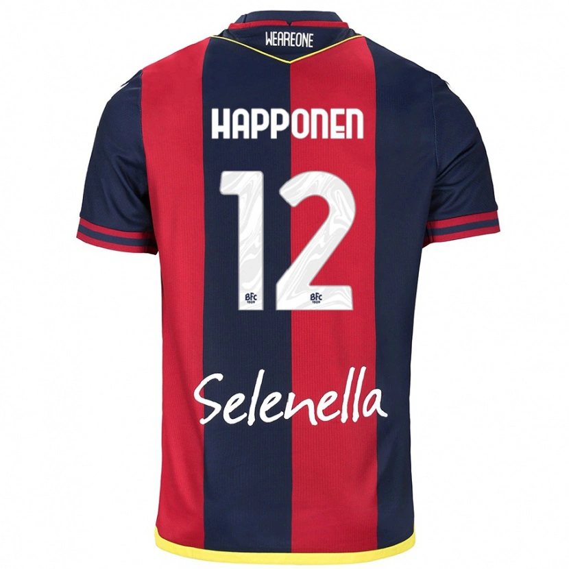 DanxenメンズUkko Happonen#12レッド ロイヤルブルーホームシャツ2024/25ジャージーユニフォーム