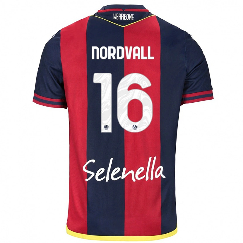 DanxenメンズOssian Nordvall#16レッド ロイヤルブルーホームシャツ2024/25ジャージーユニフォーム