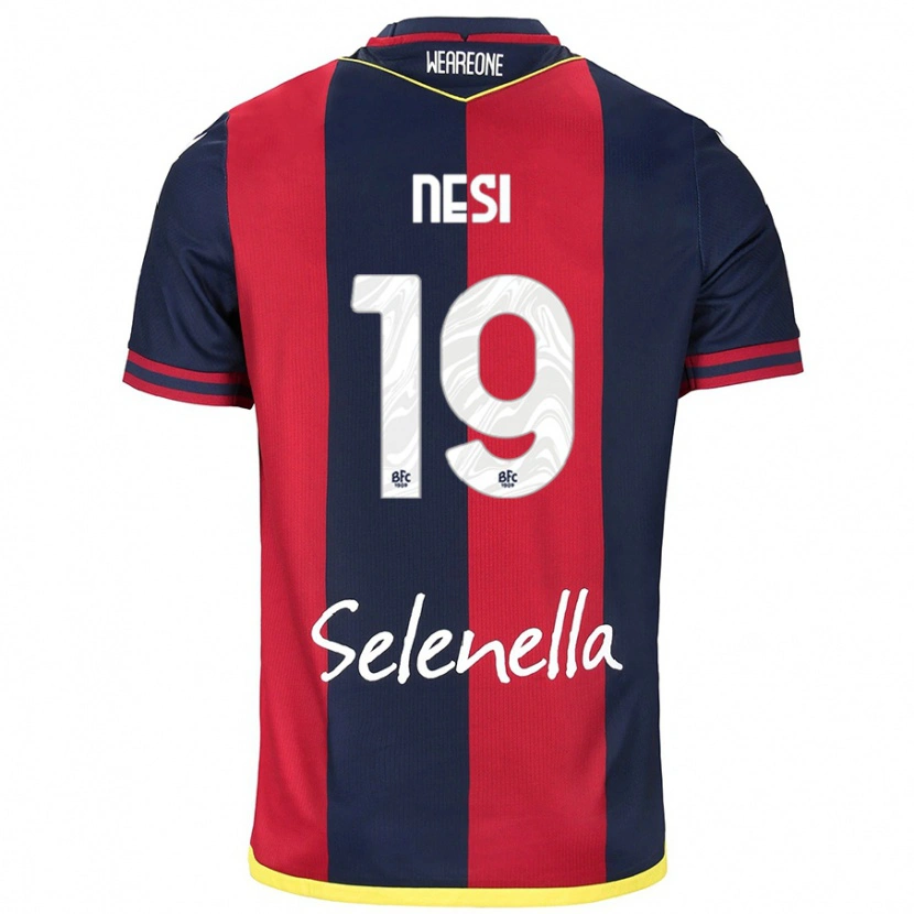 DanxenメンズLuca Nesi#19レッド ロイヤルブルーホームシャツ2024/25ジャージーユニフォーム
