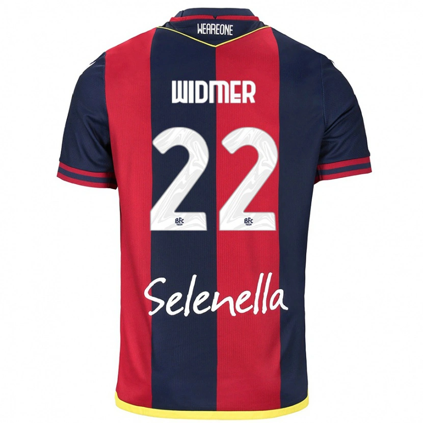 DanxenメンズRenato Widmer D’autilia#22レッド ロイヤルブルーホームシャツ2024/25ジャージーユニフォーム