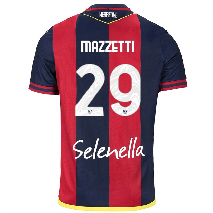 DanxenメンズGabriele Mazzetti#29レッド ロイヤルブルーホームシャツ2024/25ジャージーユニフォーム