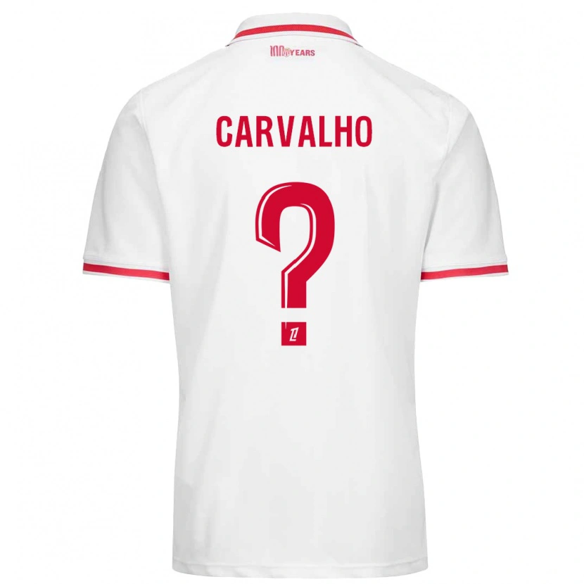 DanxenメンズLorenzo Carvalho#0白 赤ホームシャツ2024/25ジャージーユニフォーム