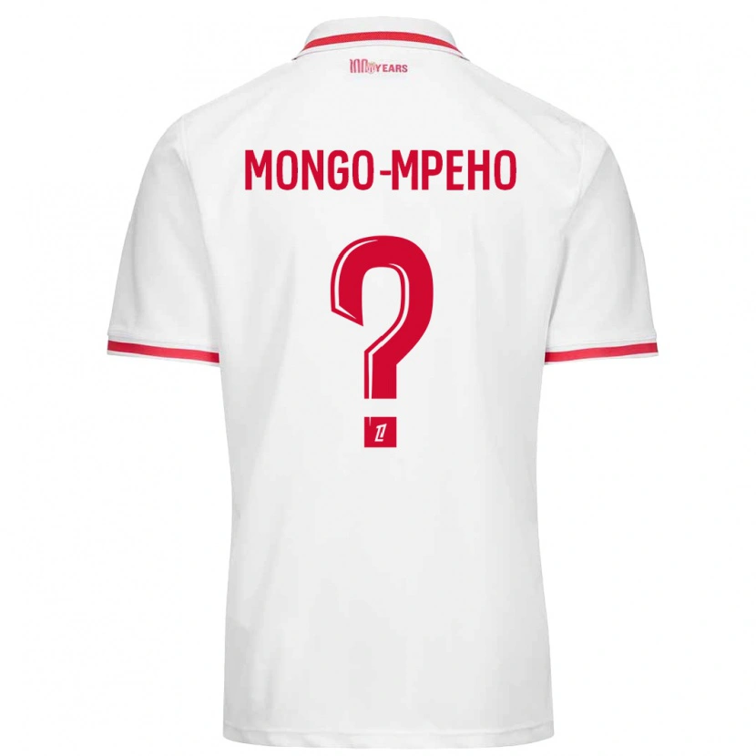 DanxenメンズDjordan Mongo-Mpeho#0白 赤ホームシャツ2024/25ジャージーユニフォーム