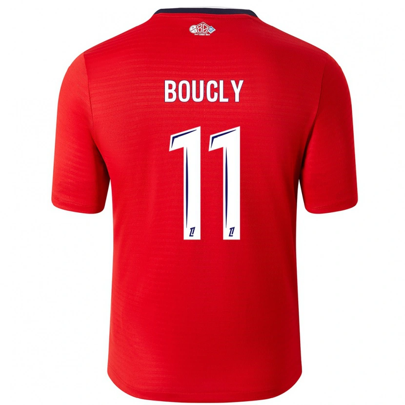 DanxenメンズMaïté Boucly#11赤 白ホームシャツ2024/25ジャージーユニフォーム