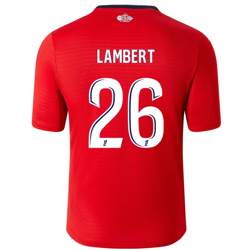 DanxenメンズAnaïs Lambert#26赤 白ホームシャツ2024/25ジャージーユニフォーム