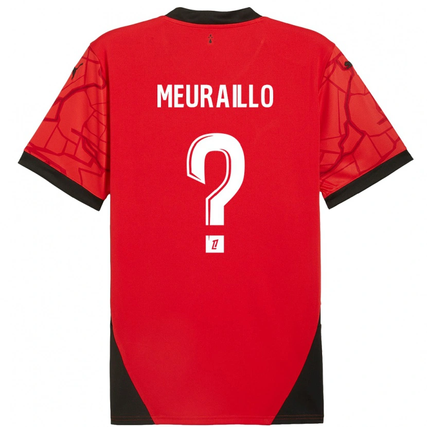 DanxenメンズThâo Mouapa Mwa Meuraillo#0赤黒ホームシャツ2024/25ジャージーユニフォーム