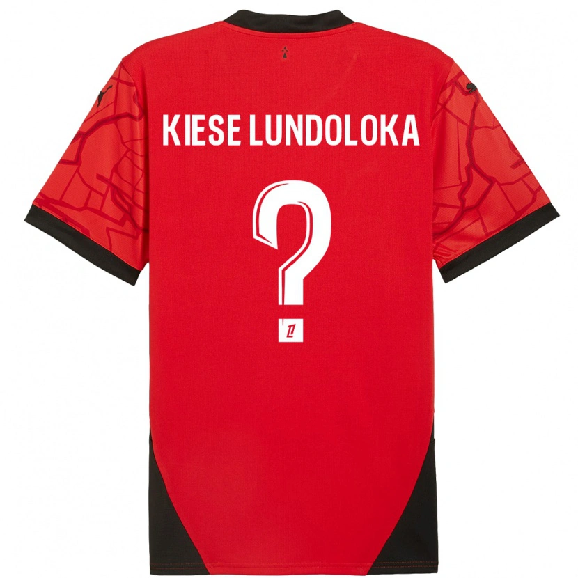 DanxenメンズJeanslor Kiese Lundoloka#0赤黒ホームシャツ2024/25ジャージーユニフォーム