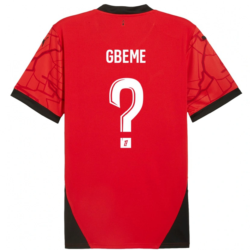 DanxenメンズMervin Gbeme#0赤黒ホームシャツ2024/25ジャージーユニフォーム