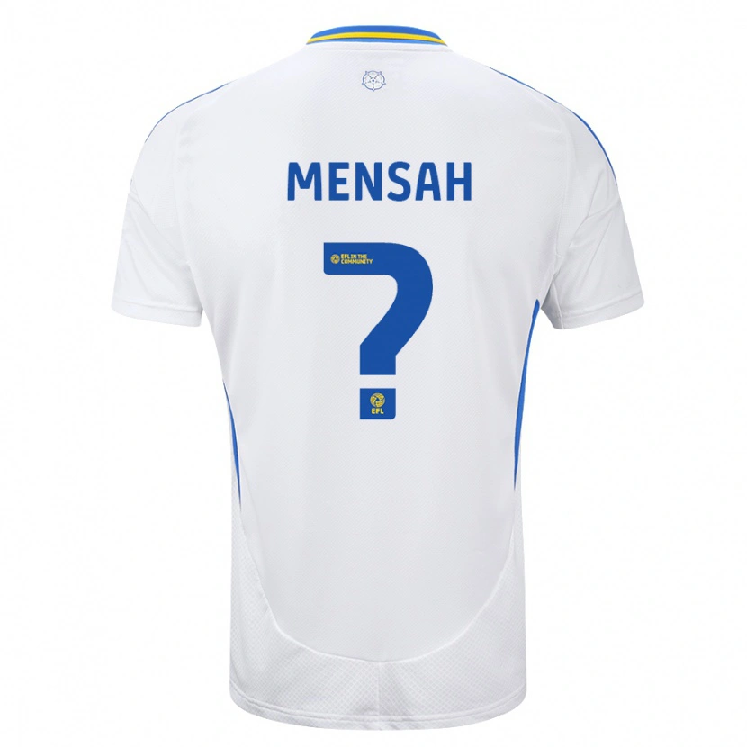 DanxenメンズKenneth Mensah#0ホワイト ブルーホームシャツ2024/25ジャージーユニフォーム