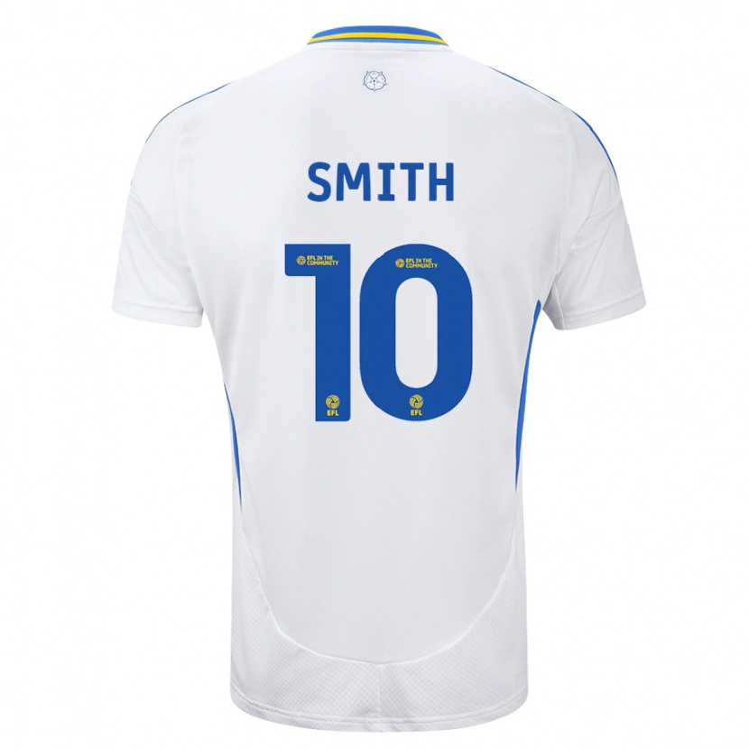 DanxenメンズKathryn Smith#10ホワイト ブルーホームシャツ2024/25ジャージーユニフォーム