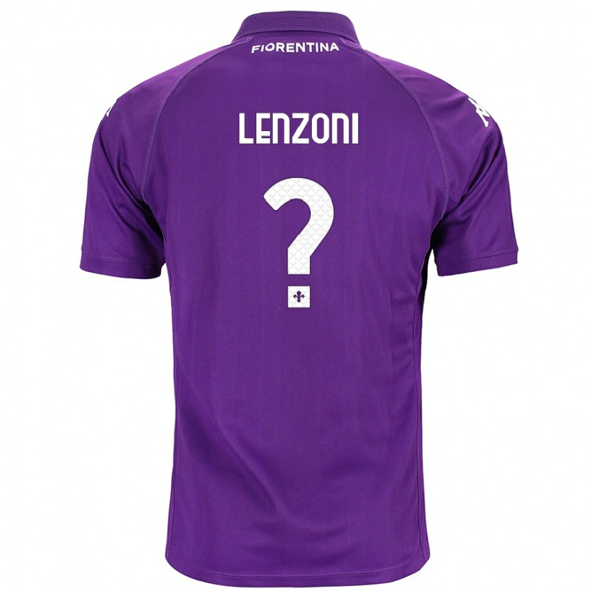 DanxenメンズSamuele Lenzoni#0紫ホームシャツ2024/25ジャージーユニフォーム