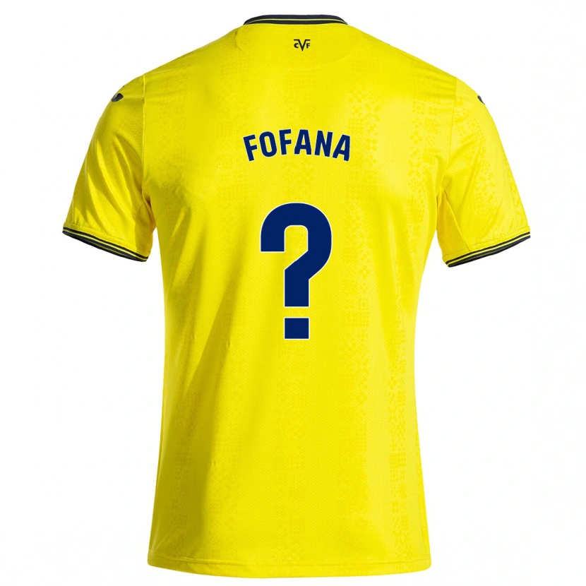 DanxenメンズDouga Fofana#0黄 黒ホームシャツ2024/25ジャージーユニフォーム