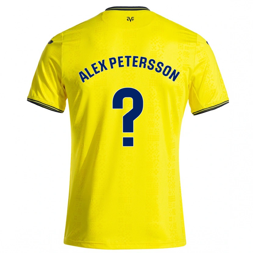 DanxenメンズMax Alex Petersson#0黄 黒ホームシャツ2024/25ジャージーユニフォーム