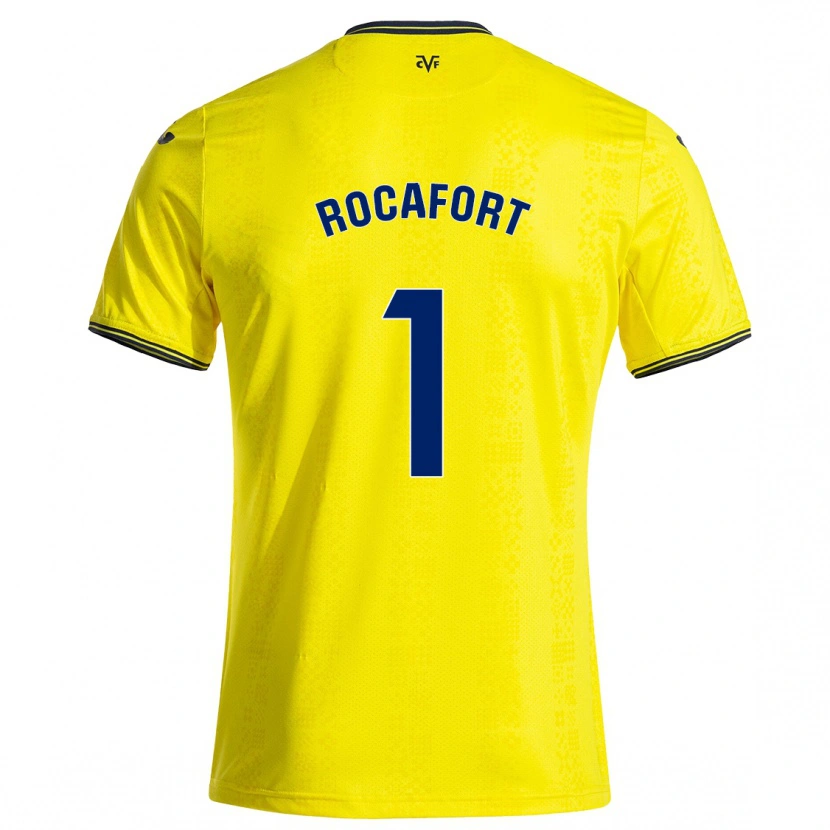 DanxenメンズRodrigo Rocafort#1黄 黒ホームシャツ2024/25ジャージーユニフォーム