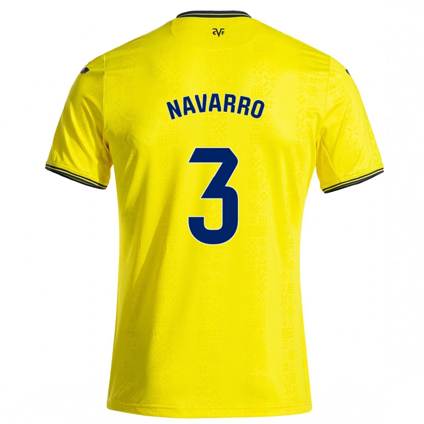 DanxenメンズPablo Navarro#3黄 黒ホームシャツ2024/25ジャージーユニフォーム