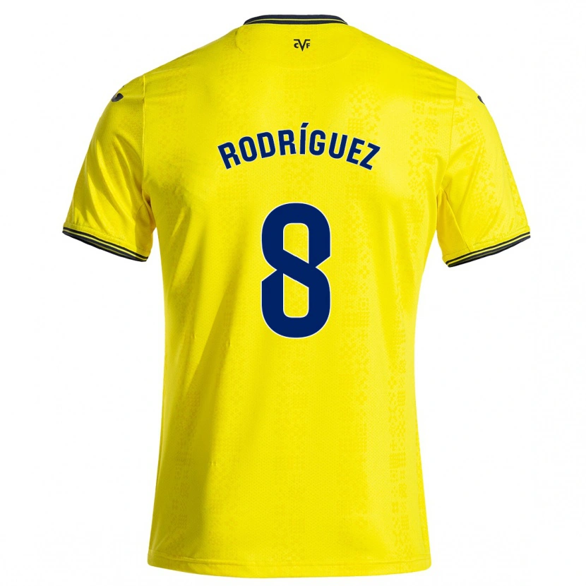 DanxenメンズUnai Rodríguez#8黄 黒ホームシャツ2024/25ジャージーユニフォーム