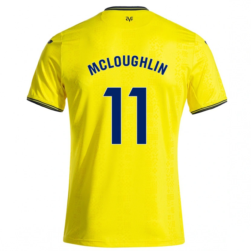 DanxenメンズCaden Mcloughlin#11黄 黒ホームシャツ2024/25ジャージーユニフォーム