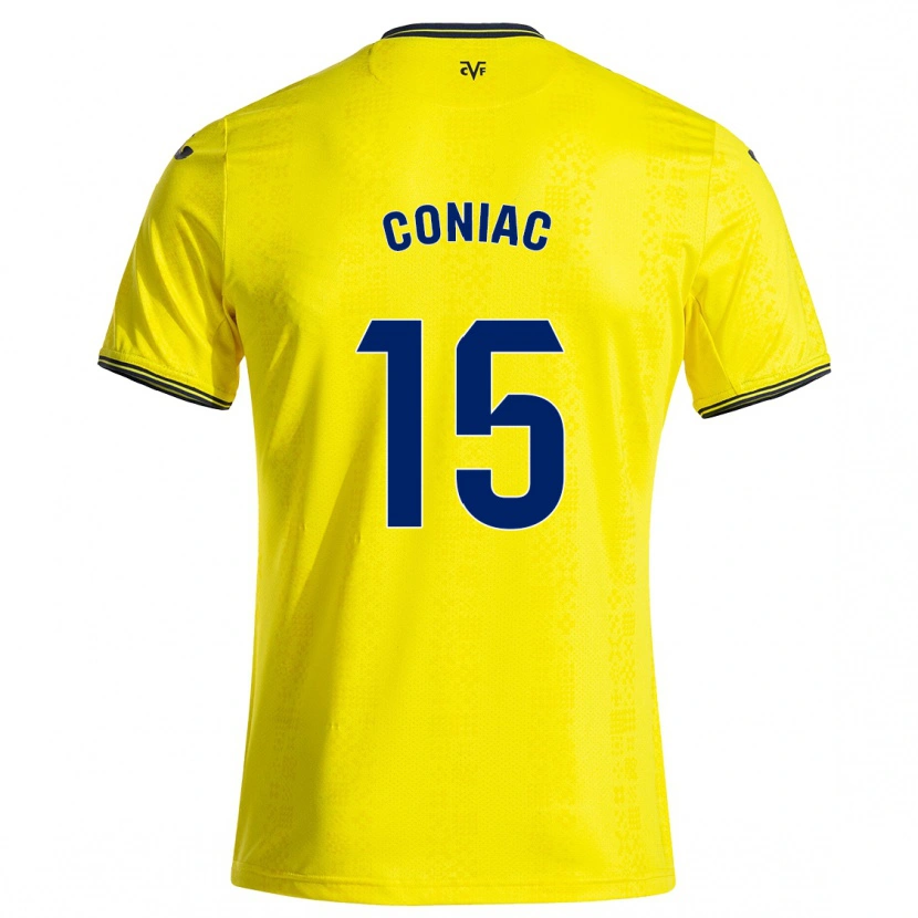 DanxenメンズEdu Coniac#15黄 黒ホームシャツ2024/25ジャージーユニフォーム