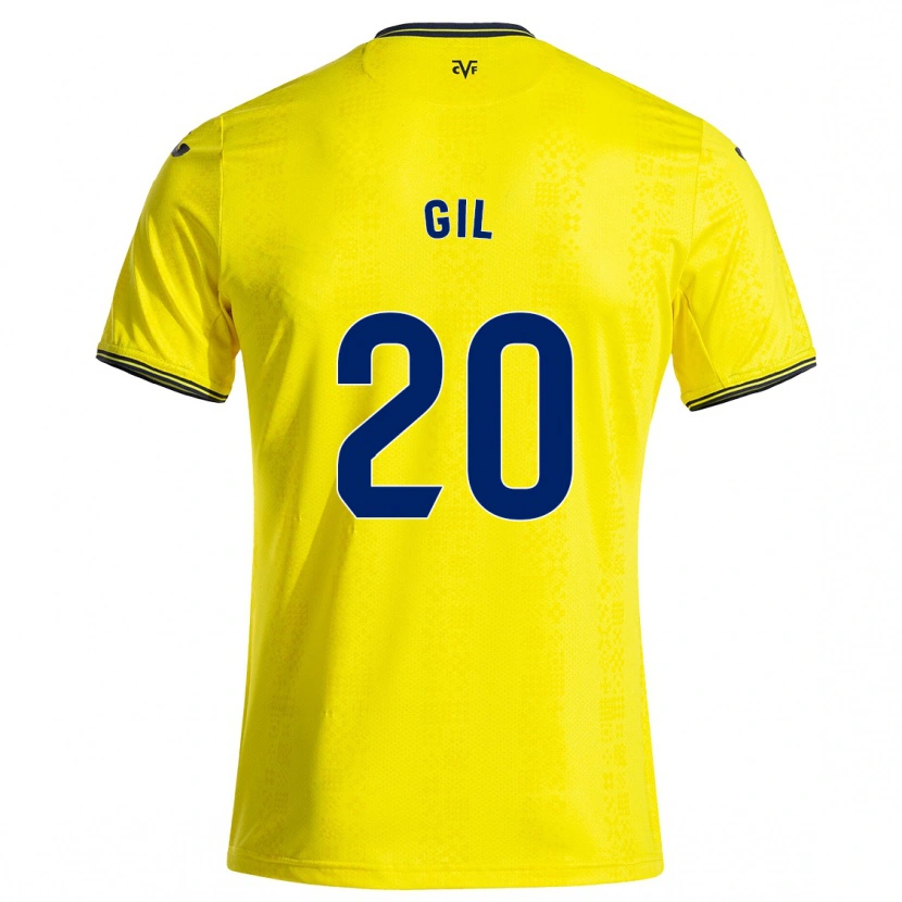 DanxenメンズMario Gil#20黄 黒ホームシャツ2024/25ジャージーユニフォーム