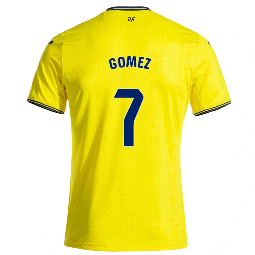 DanxenメンズLucía Gómez#7黄 黒ホームシャツ2024/25ジャージーユニフォーム
