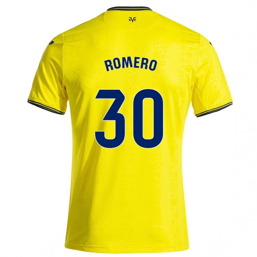 DanxenメンズLucía Romero#30黄 黒ホームシャツ2024/25ジャージーユニフォーム