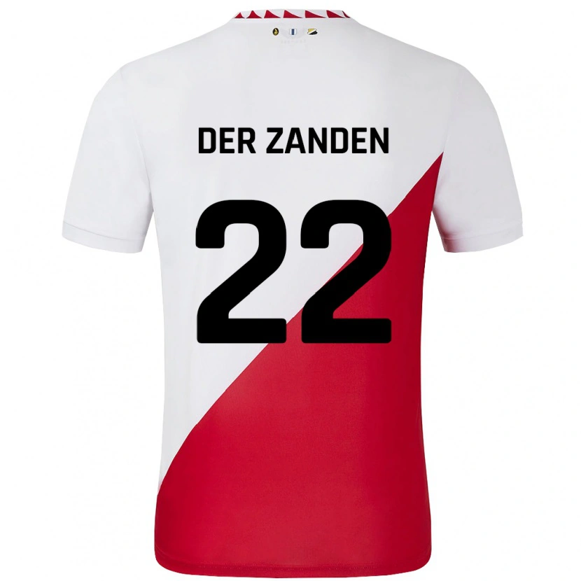 Danxenメンズイルゼ・ファン・デル・ザンデン#22白 赤ホームシャツ2024/25ジャージーユニフォーム