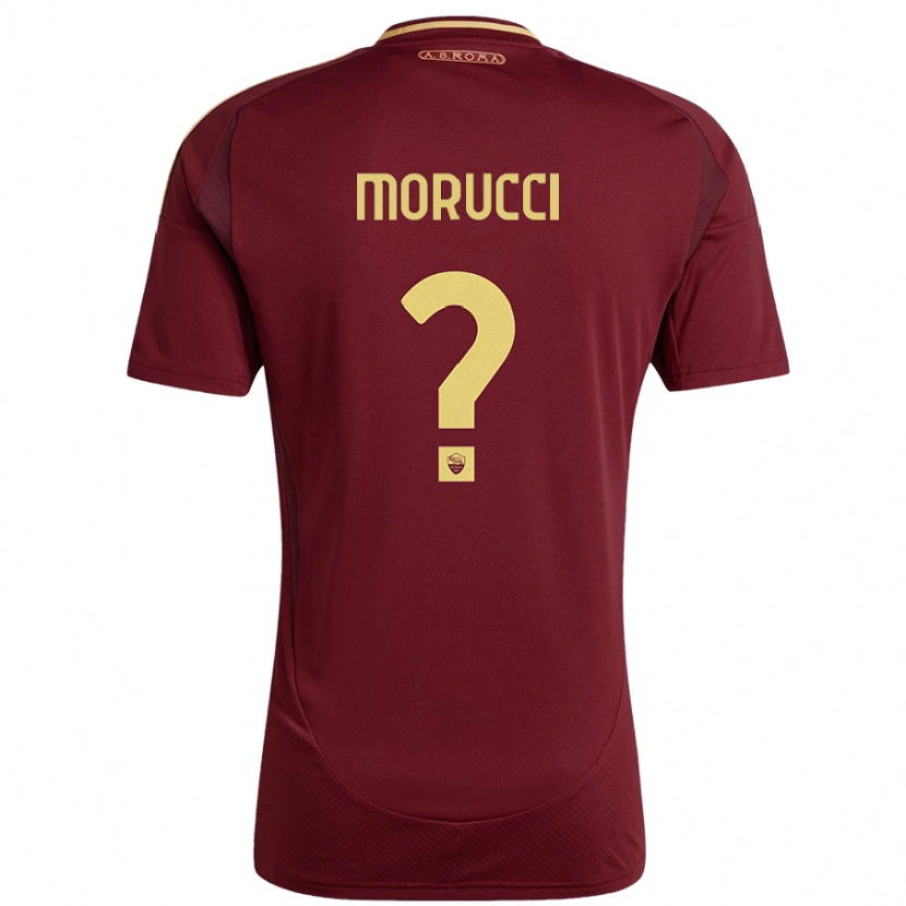 DanxenメンズEdoardo Morucci#0レッドブラウンゴールドホームシャツ2024/25ジャージーユニフォーム