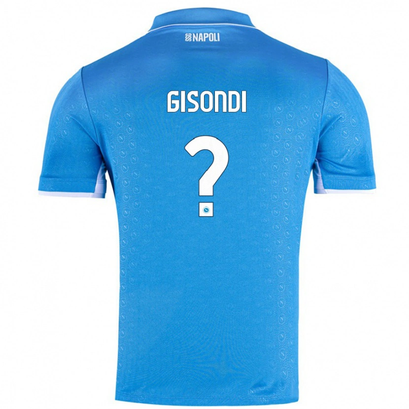 DanxenメンズFrancesco Gisondi#0スカイブルーホームシャツ2024/25ジャージーユニフォーム