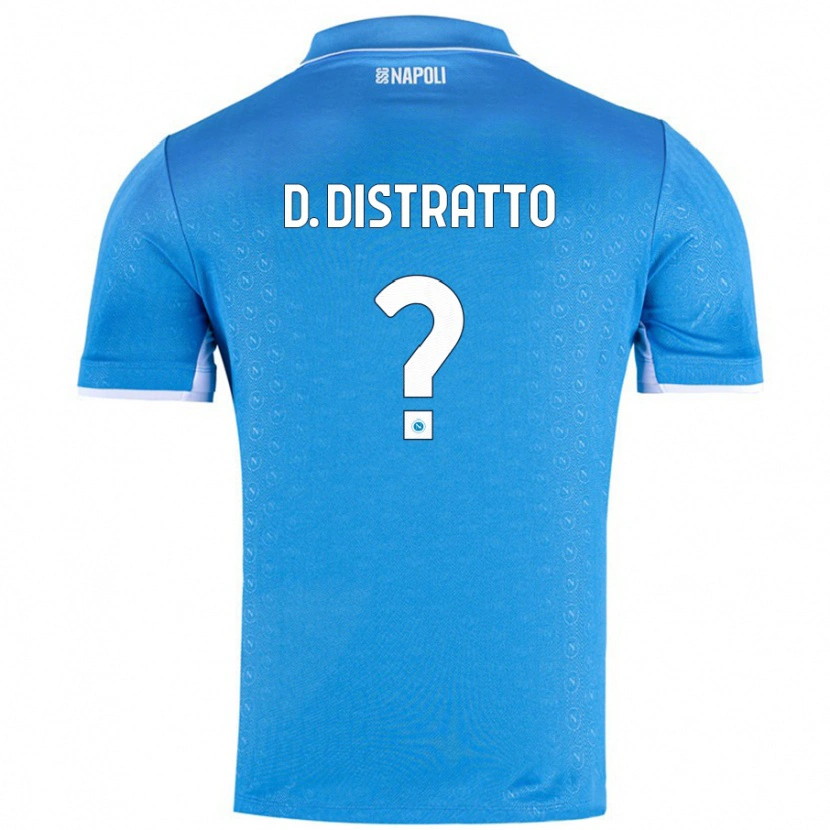 DanxenメンズDonato Distratto#0スカイブルーホームシャツ2024/25ジャージーユニフォーム