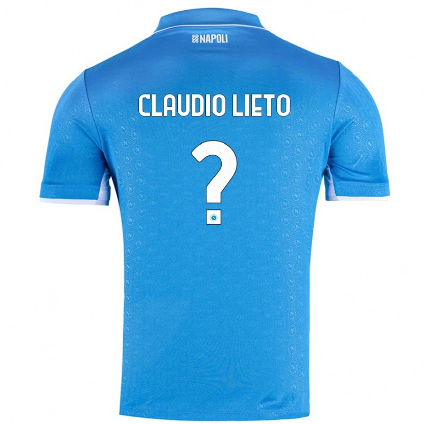 DanxenメンズClaudio Lieto#0スカイブルーホームシャツ2024/25ジャージーユニフォーム