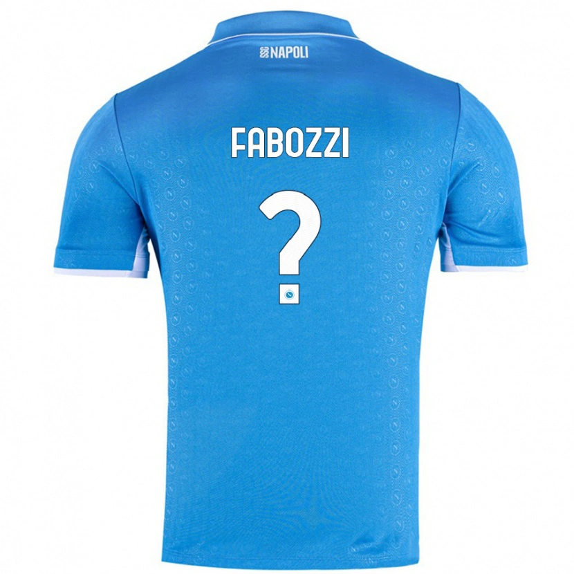DanxenメンズVincenzo Fabozzi#0スカイブルーホームシャツ2024/25ジャージーユニフォーム