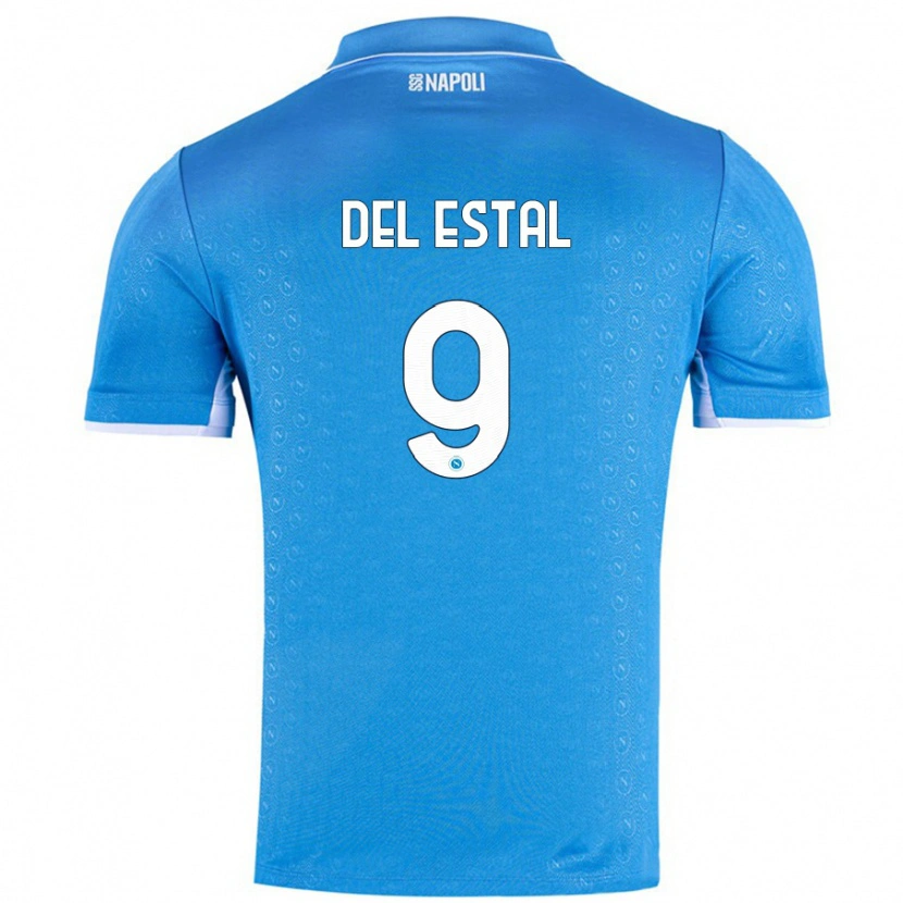 DanxenメンズEli Del Estal#9スカイブルーホームシャツ2024/25ジャージーユニフォーム