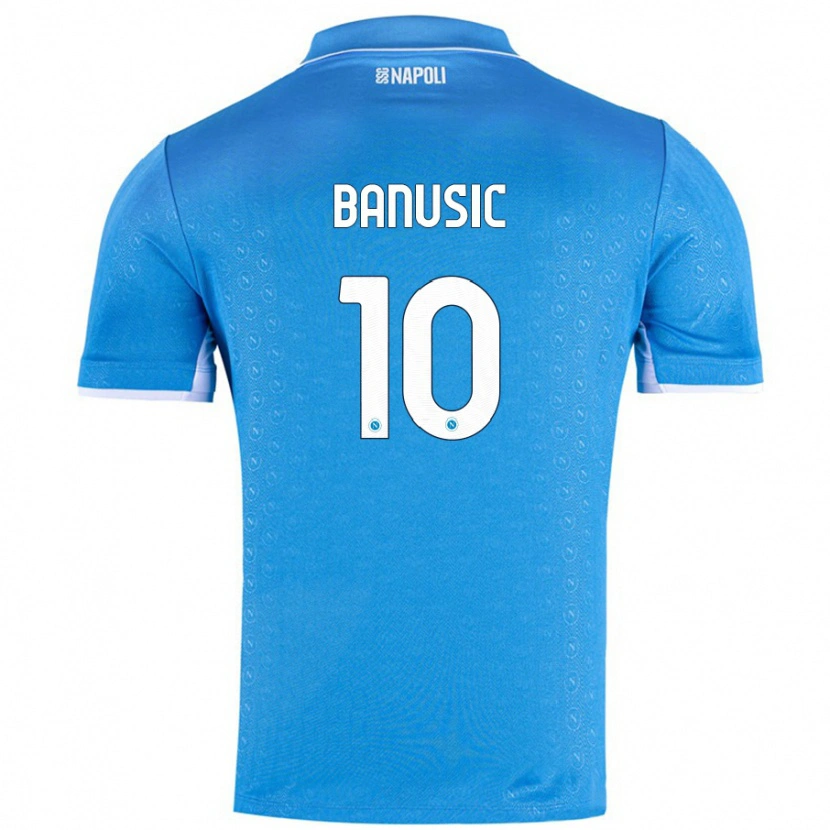 DanxenメンズMarija Banušić#10スカイブルーホームシャツ2024/25ジャージーユニフォーム