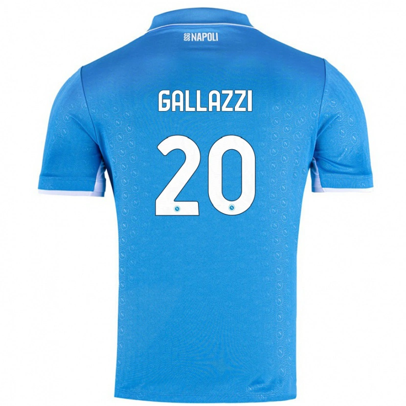 DanxenメンズValentina Gallazzi#20スカイブルーホームシャツ2024/25ジャージーユニフォーム