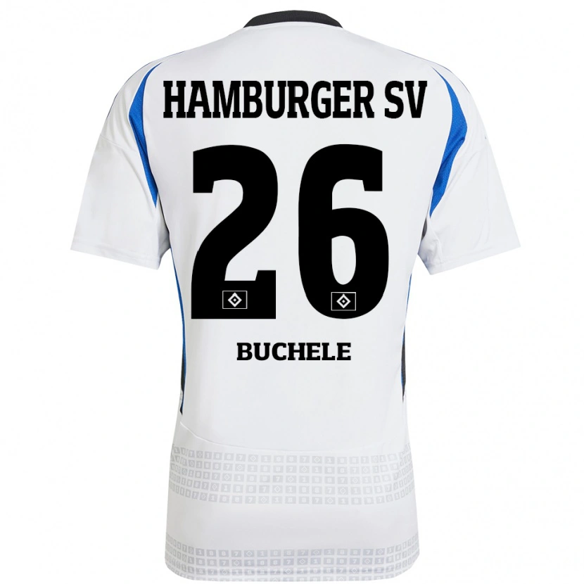 DanxenメンズMia Büchele#26ホワイト ブルーホームシャツ2024/25ジャージーユニフォーム